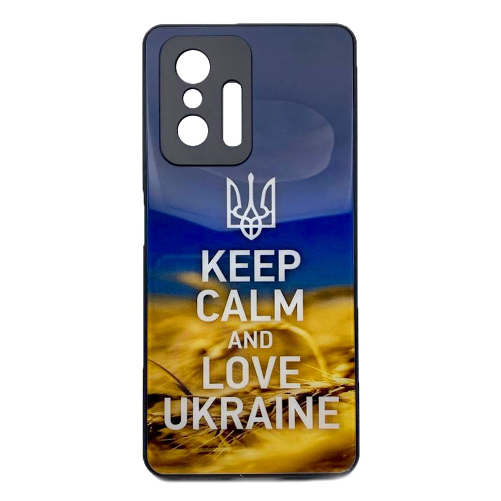 Накладка Marble Clouds для Xiaomi 11T/11T Pro KEEP CALM (скляний)-0