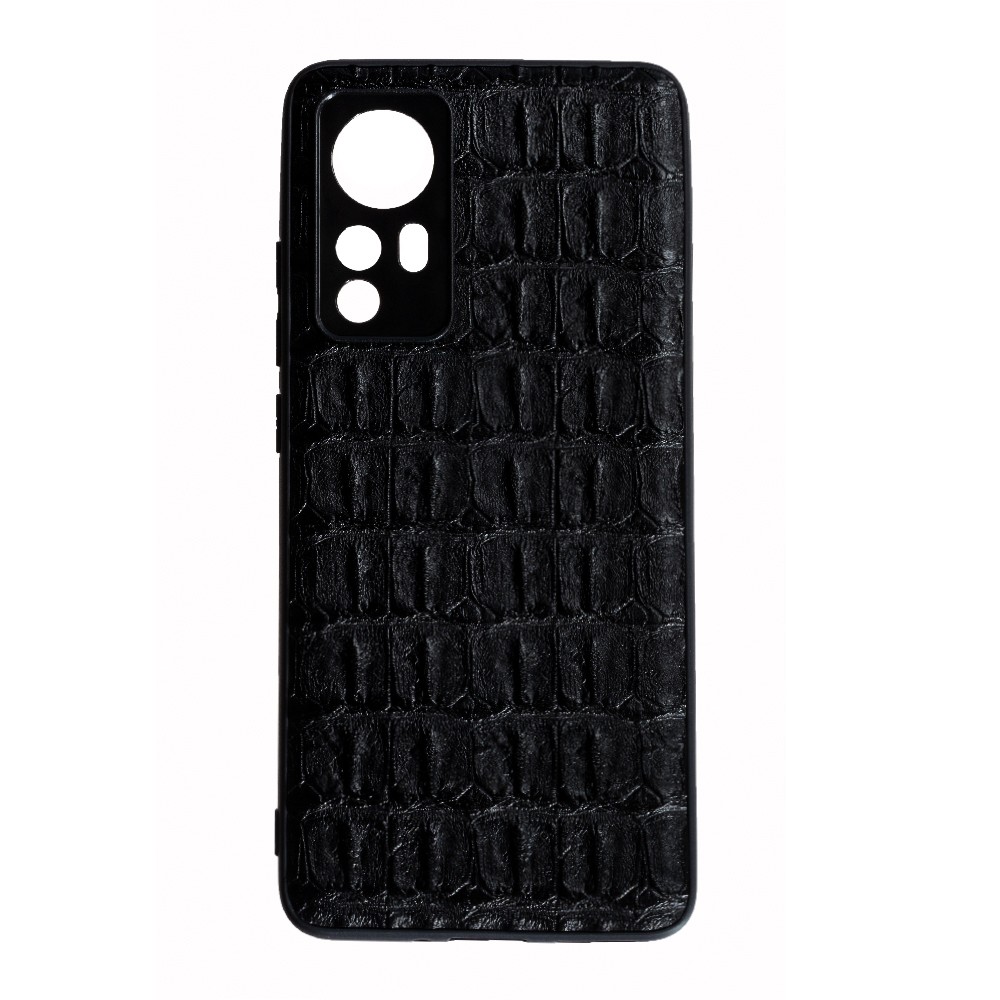 Накладка Leather Case для Xiaomi 12/12X Кроко-0