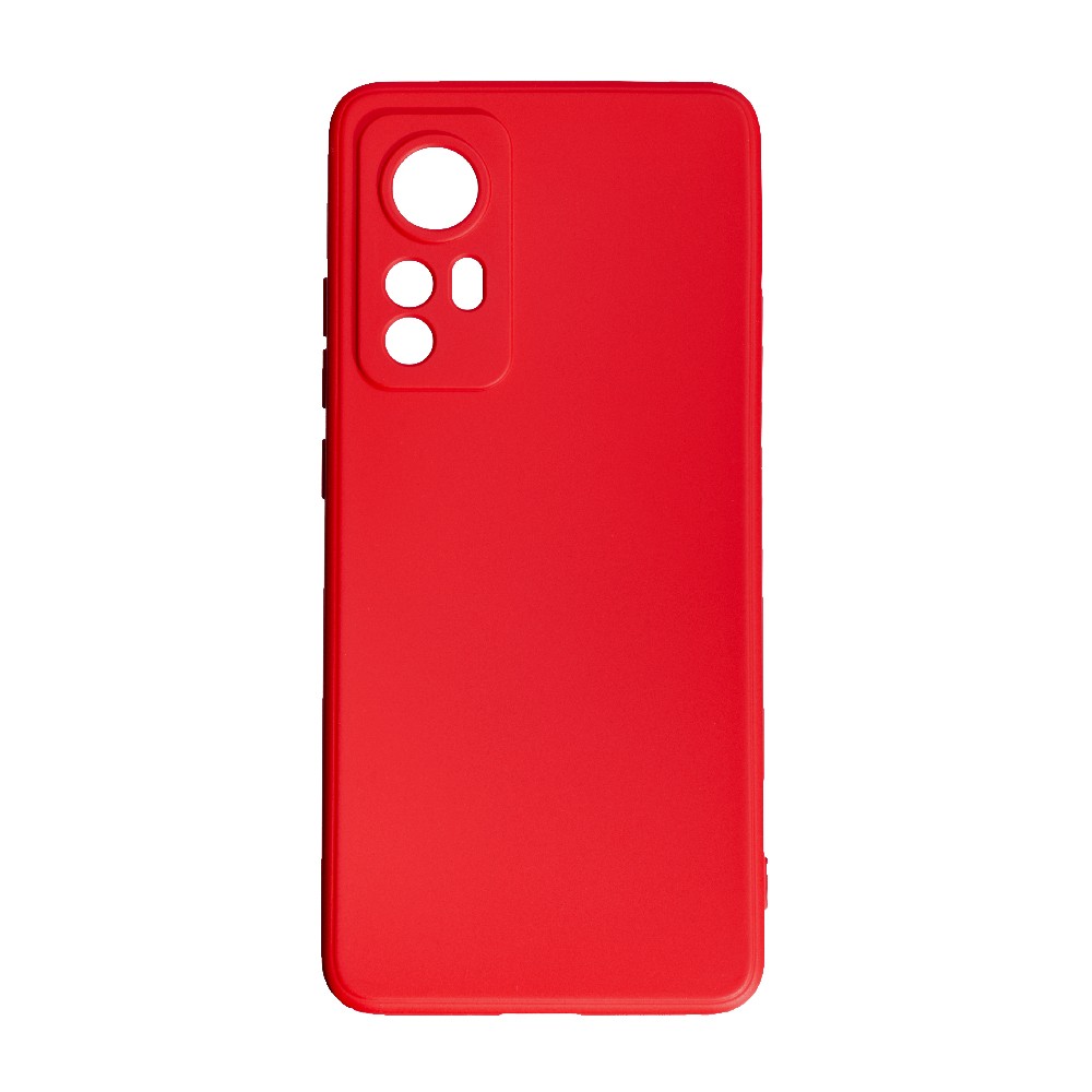 Накладка Silicone case SMTT для Xiaomi 12 / 12X  (Red)-0