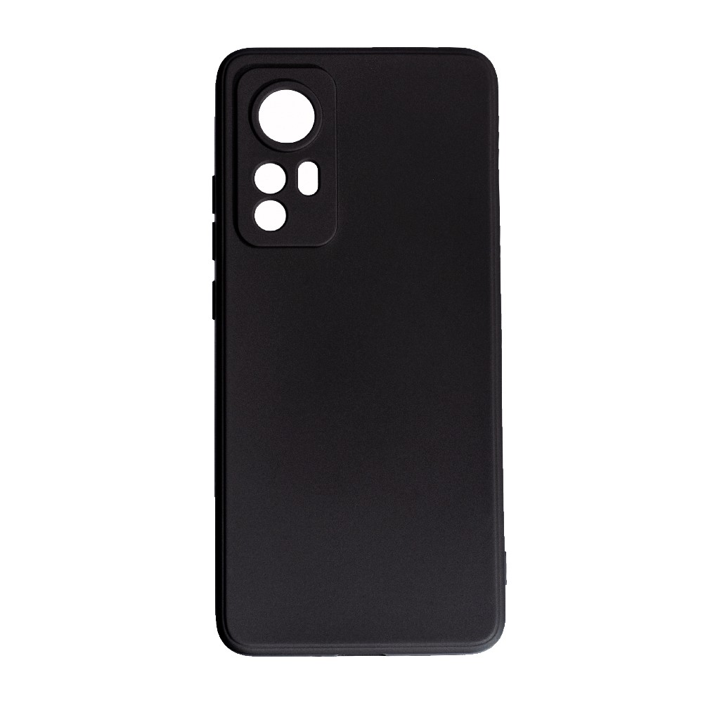 Накладка Silicone case SMTT для Xiaomi 12 / 12X  (Black)-0