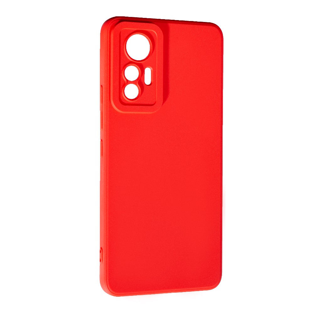 Накладка Silicone case SMTT для Xiaomi 12 Lite  (Red)-0