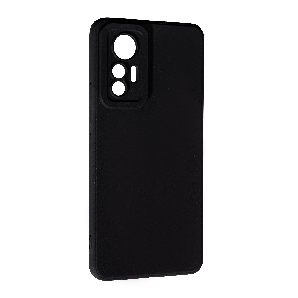 Накладка Silicone case SMTT для Xiaomi 12 Lite  (Black)-0