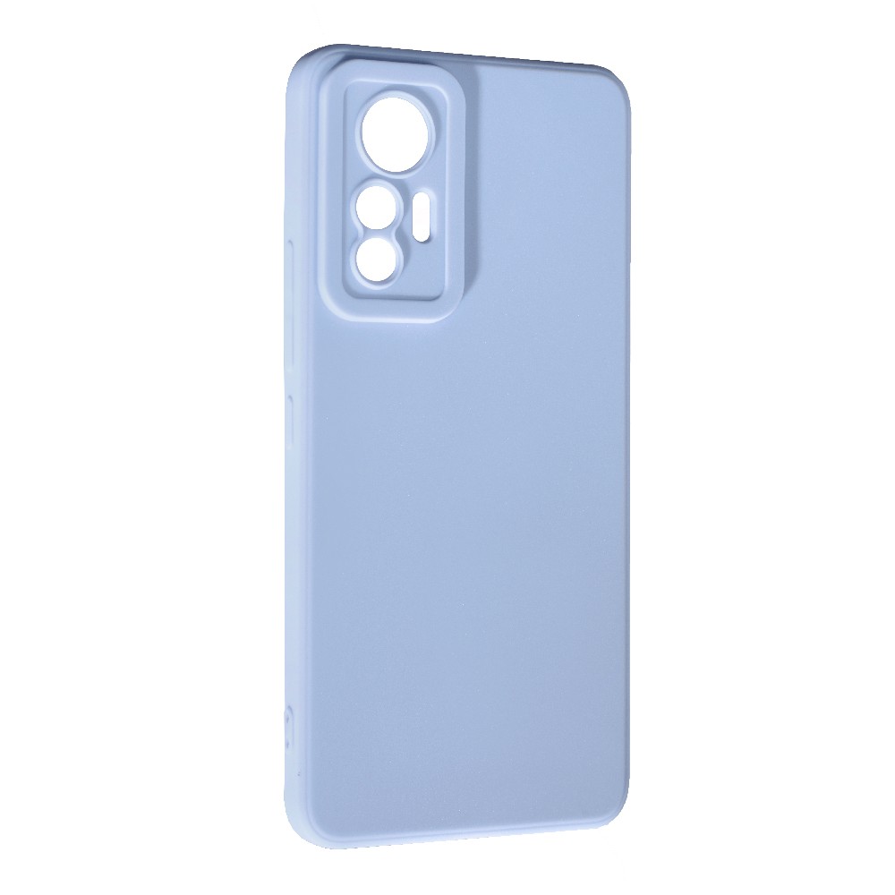 Накладка Silicone case SMTT для Xiaomi 12 Lite  (Lilac cream)-0