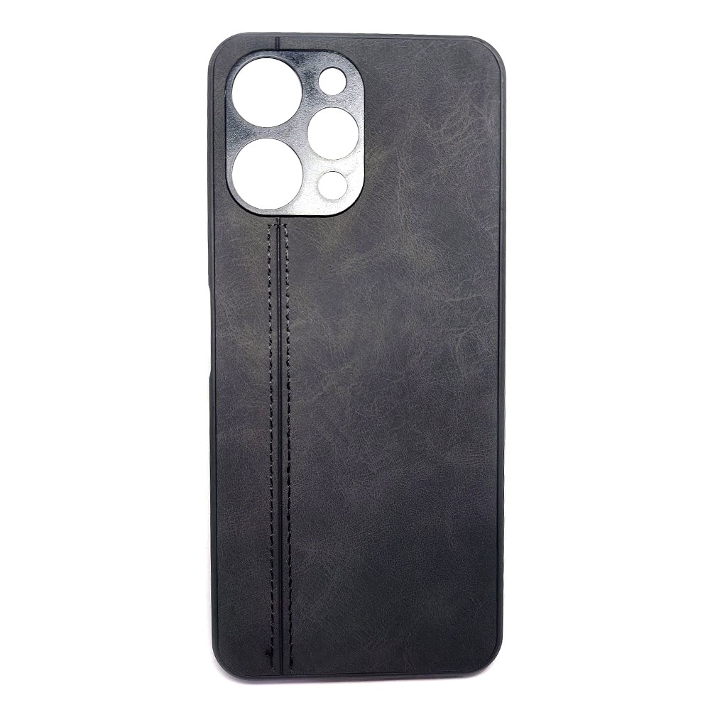 Накладка Leather Case для Xiaomi Redmi 12 Black-0