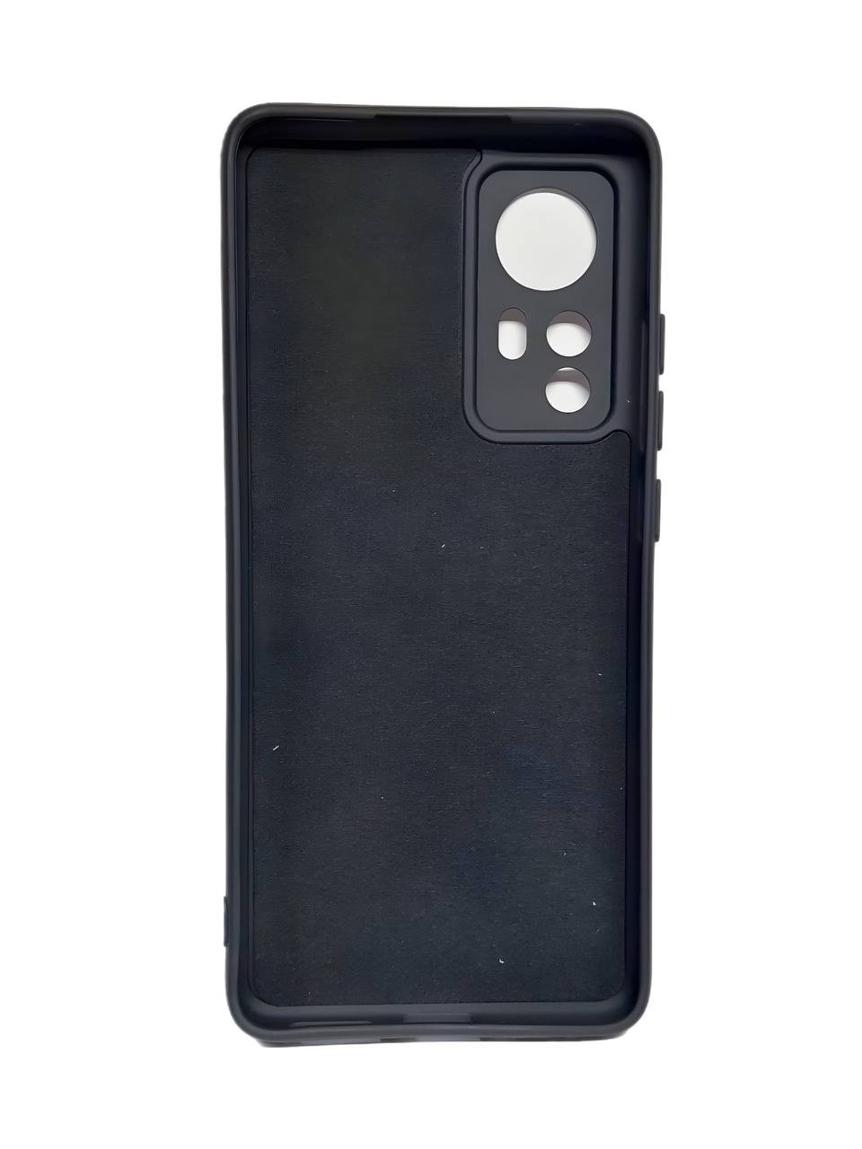 Silicone Cover Full Camera without Logo (A) для Xiaomi 12/12X (Black)-1