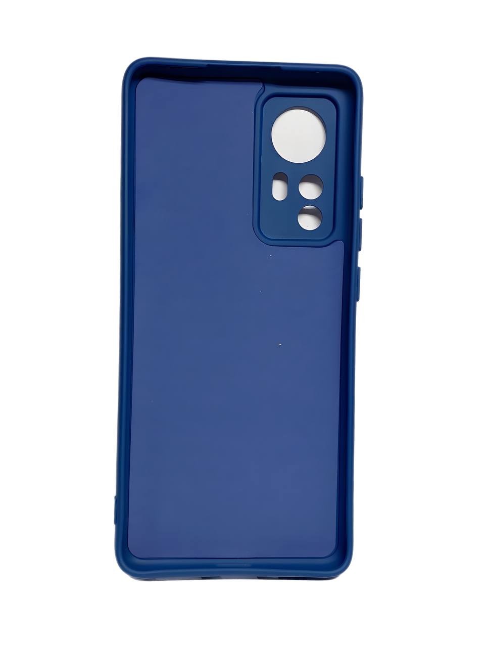 Silicone Cover Full Camera without Logo (A) для Xiaomi 12/12X (Dark blue)-1