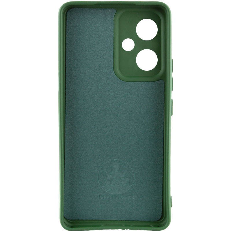 Silicone Case Full Protective No Logo для Xiaomi Redmi 12 (Dark green)-1