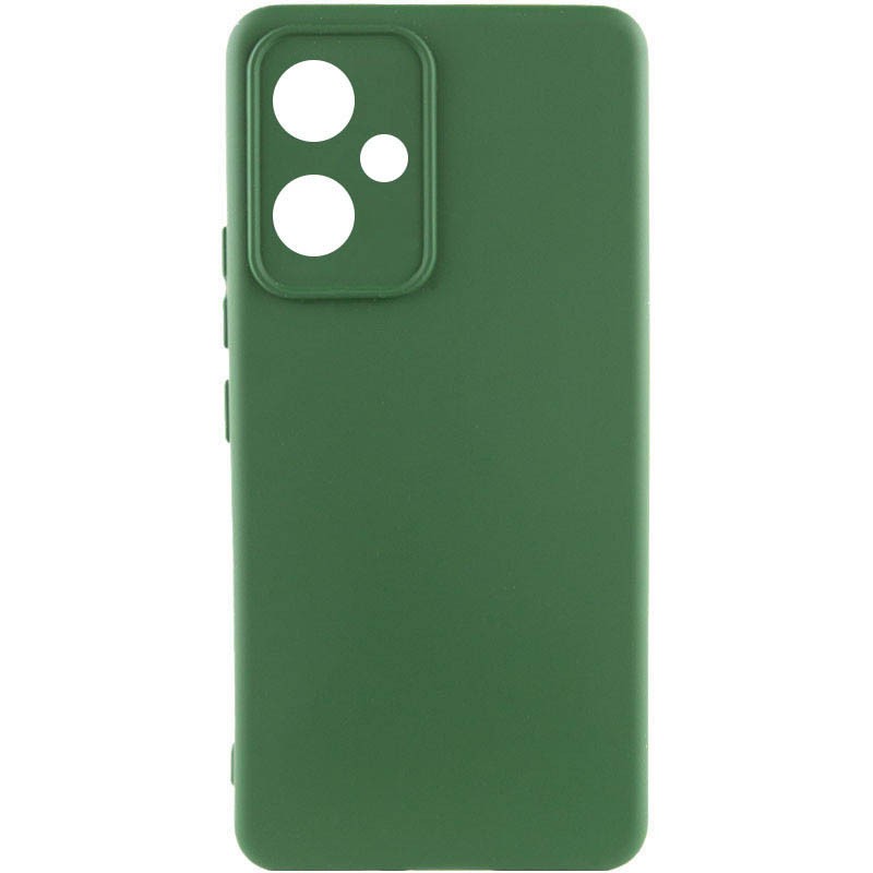 Silicone Case Full Protective No Logo для Xiaomi Redmi 12 (Dark green)-0