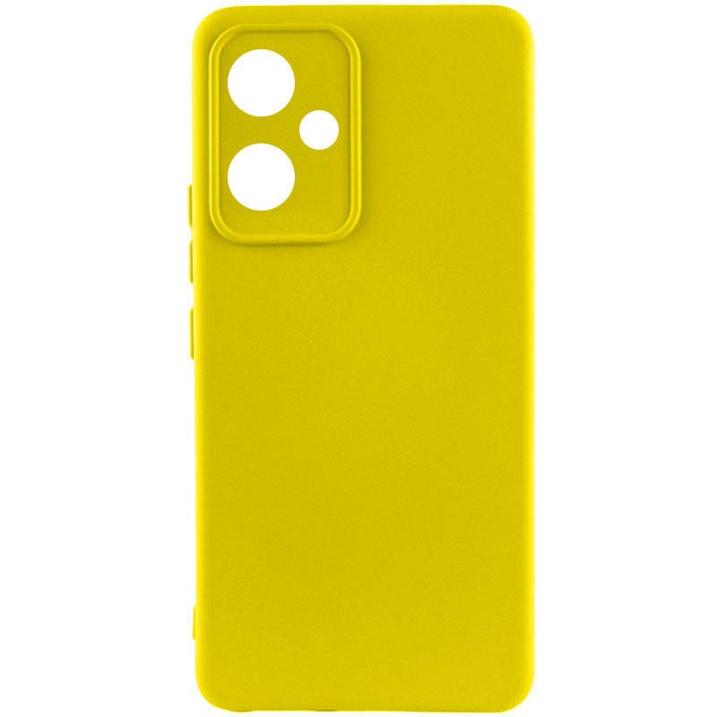 Silicone Case Full Protective No Logo для Xiaomi Redmi 12 (Yellow)-0