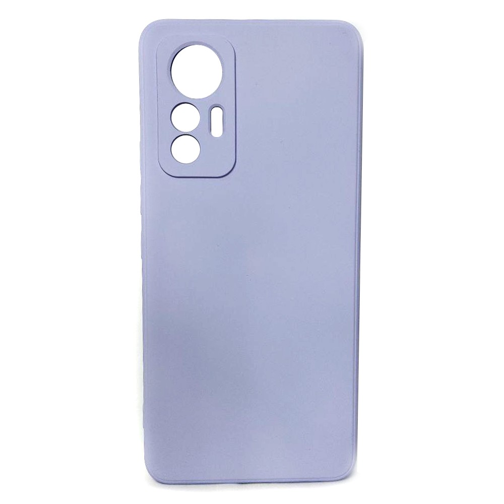 Silicone Case Full Camera Protective для Xiaomi 12 Lite (Light purple)-0