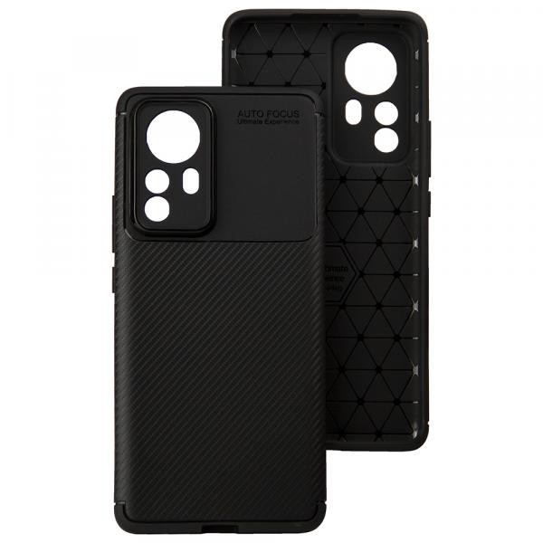 Накладка Ultimate Experience Carbon для Xiaomi 12 Pro/12S Pro чорна-0