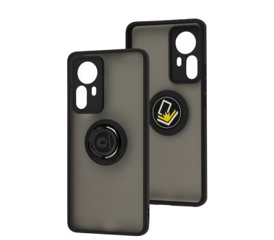 Накладка Totu Gingle Ring для Xiaomi 12 Pro чорна-0