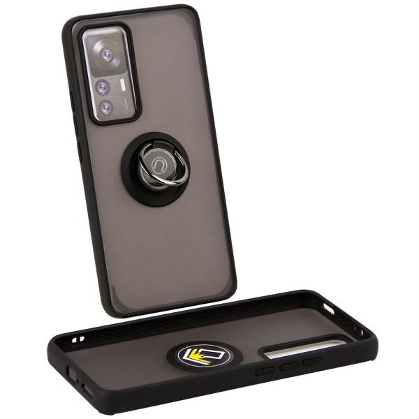 Накладка Totu Gingle Ring для Xiaomi Mi 12T/Mi 12T Pro чорна-0