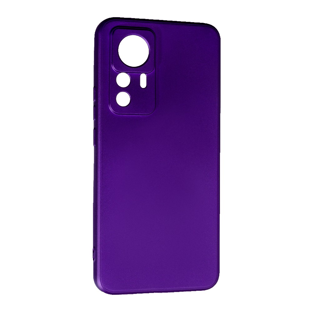 Накладка Silicone case SMTT для Xiaomi 12T/12T PRO (Purple)-0
