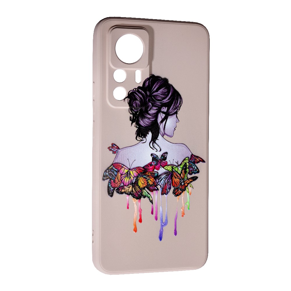 Накладка Silicone ART для Xiaomi 12T/12T PRO "Batterfy"-0