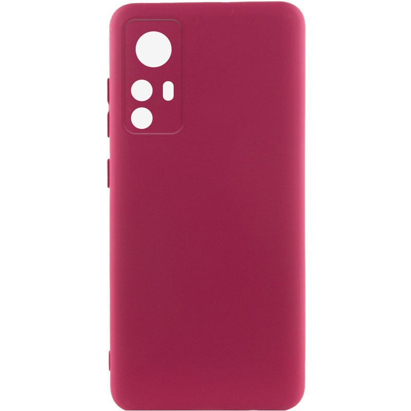 Silicone Cover Full Camera without Logo (A) для Xiaomi 12T / 12T Pro (Marsala)-0