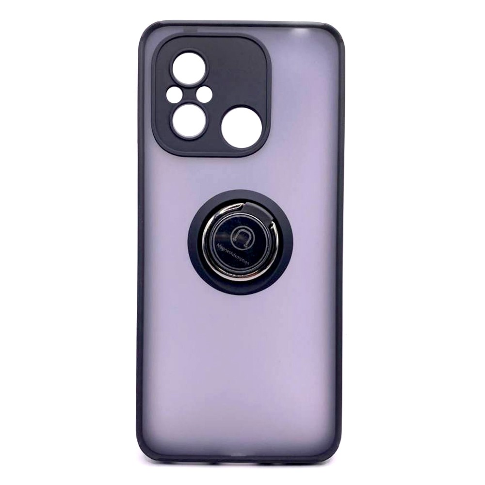 Накладка Totu Gingle Ring для Xiaomi Redmi 12С/Poco С55 чорна-0