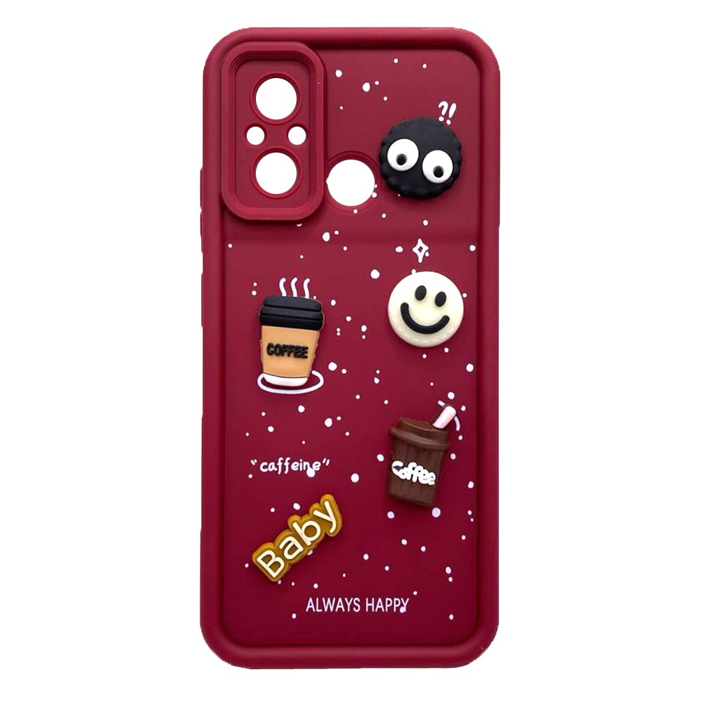 Чохол Pretty Toys для Xiaomi Redmi 12C / Poco C55 (Red/Always Happy)-0