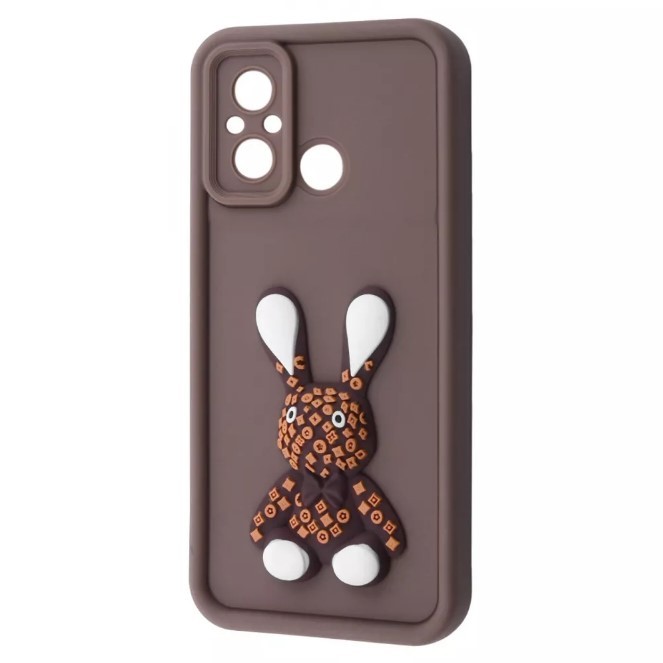 Чохол Pretty Toys для Xiaomi Redmi 12C / Poco C55 (Brown/rabbit)-0