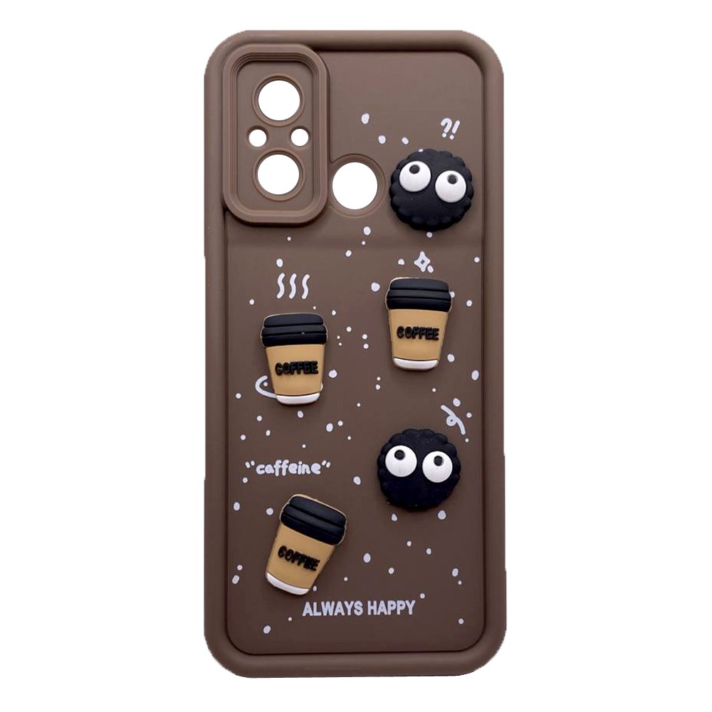 Чохол Pretty Toys для Xiaomi Redmi 12C / Poco C55 (Brown/Always Happy)-0