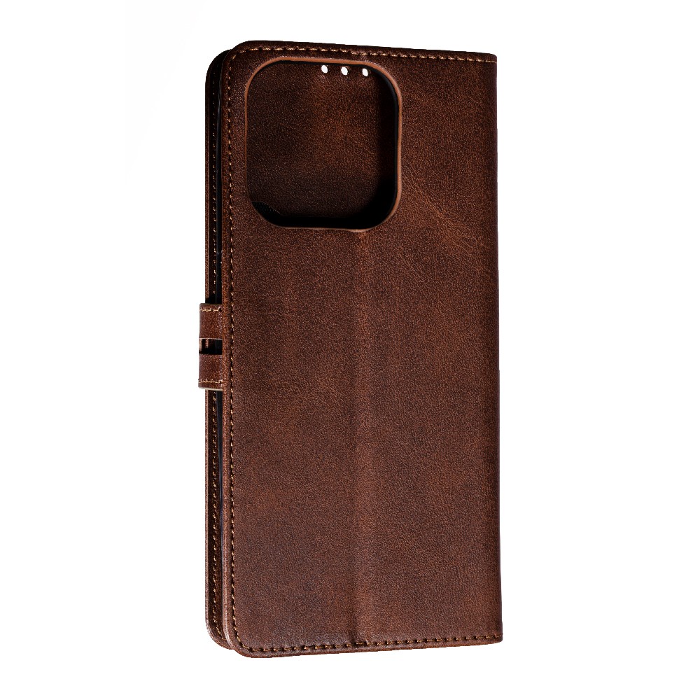 Книжка Business Flip для Xiaomi Redmi 12C/Poco C55 (Dark brown)-1