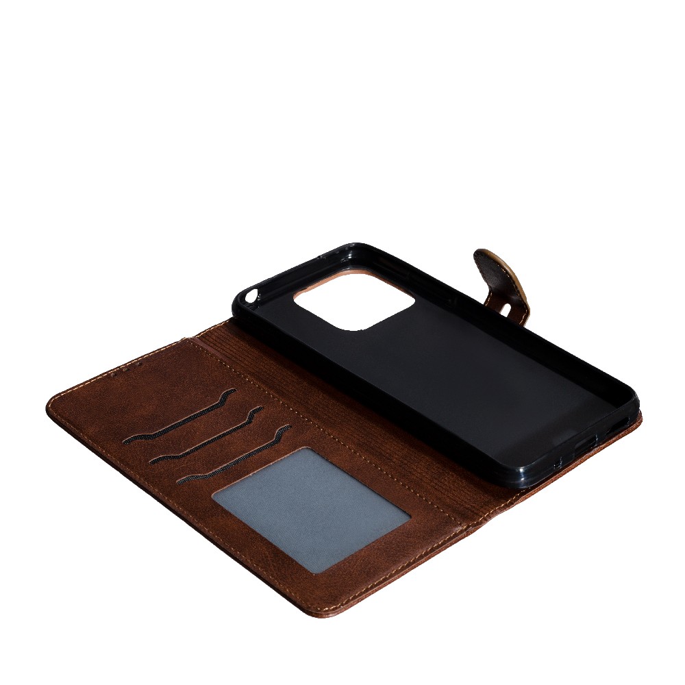Книжка Business Flip для Xiaomi Redmi 12C/Poco C55 (Dark brown)-3