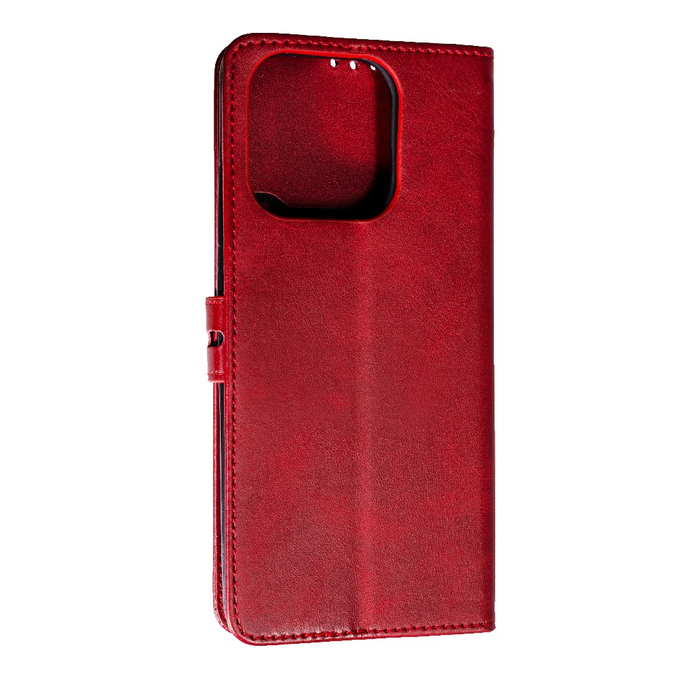 Книжка Business Flip для Xiaomi Redmi 12C/Poco C55 (Dark red)-1