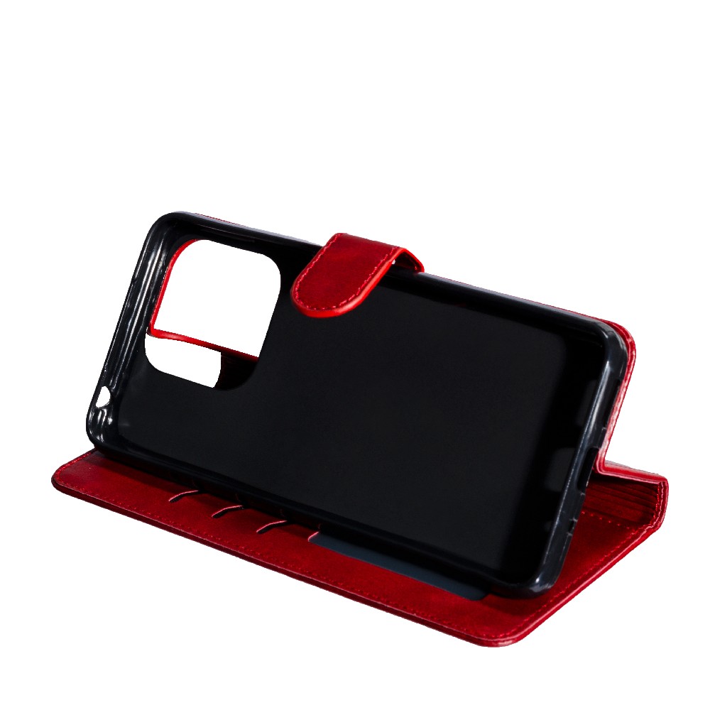 Книжка Business Flip для Xiaomi Redmi 12C/Poco C55 (Dark red)-3