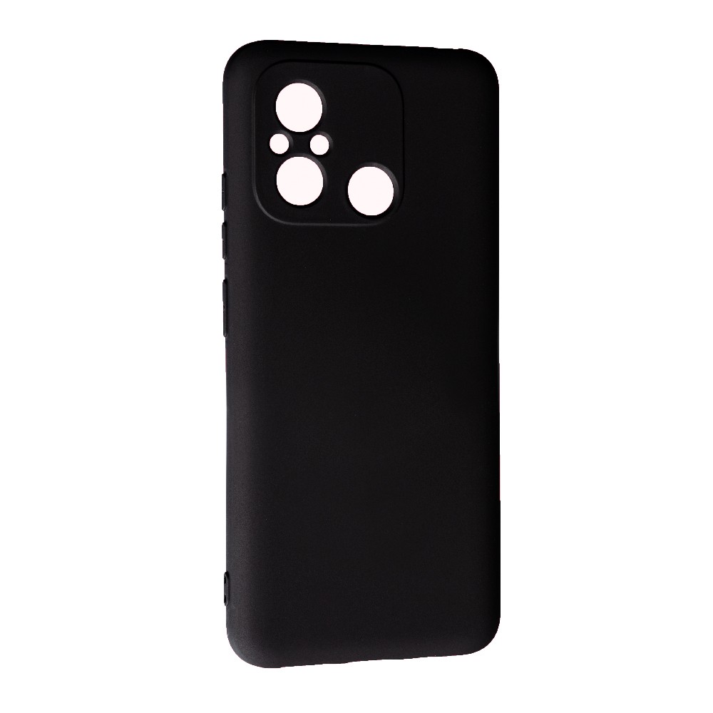 Накладка Silicone  SMTT для Xiaomi 12C/Poco C55 (Black)-0