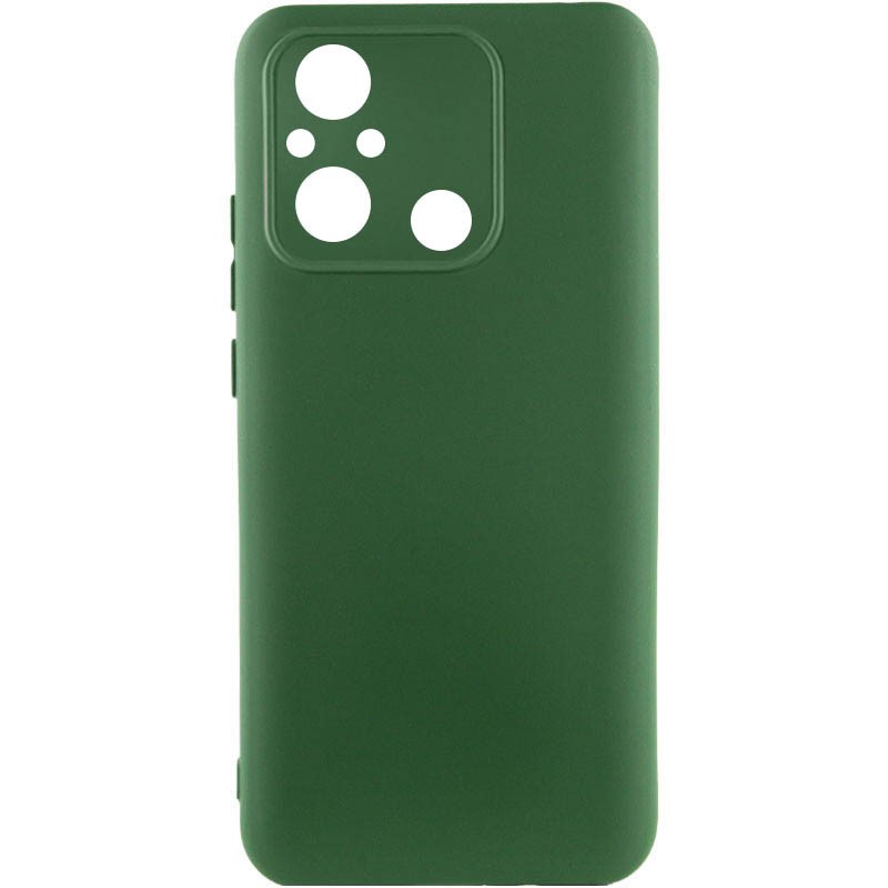 Silicone Case Full Protective No Logo для Xiaomi Redmi 12C/Poco C55 (Dark green)-0