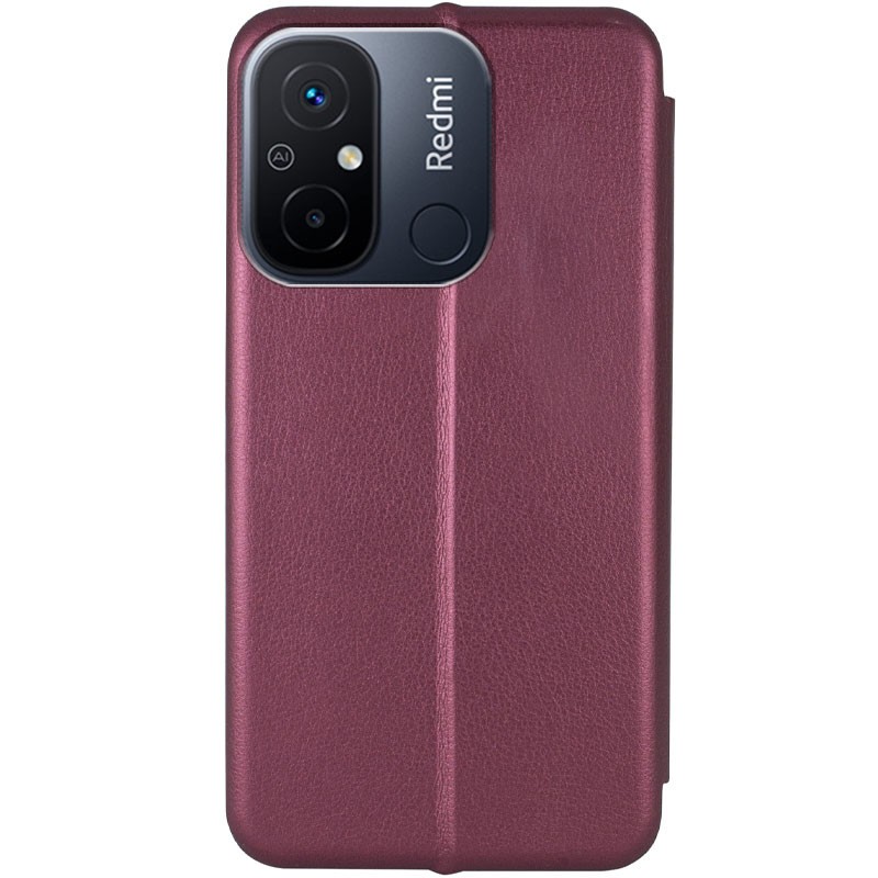 Книжка Premium для Xiaomi Redmi 12C / 11A / Poco C65  бордова-1