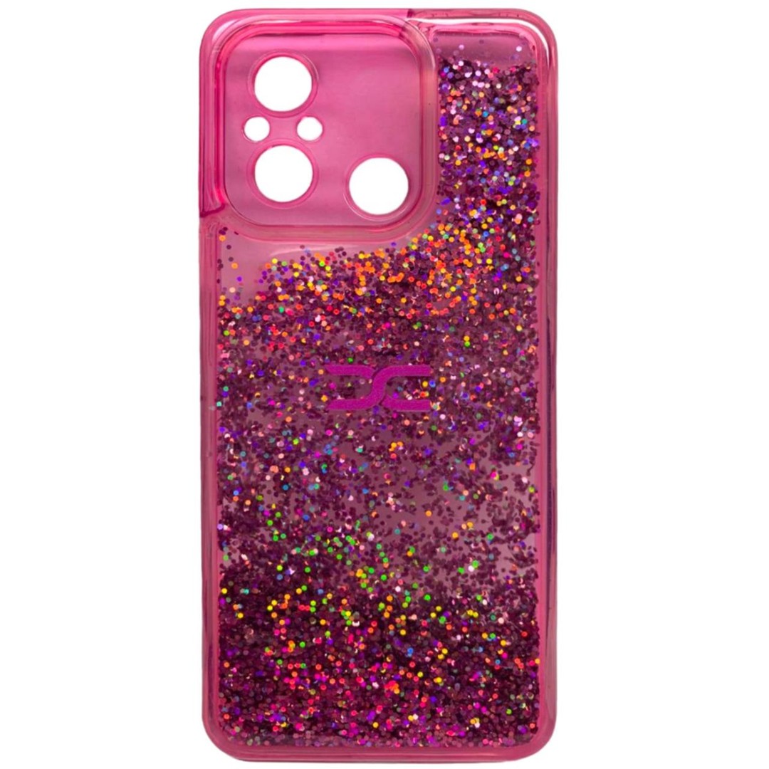 Накладка Fluid Painted для Xiaomi Redmi 12C/Poco C55 малиновий (переливається)-0