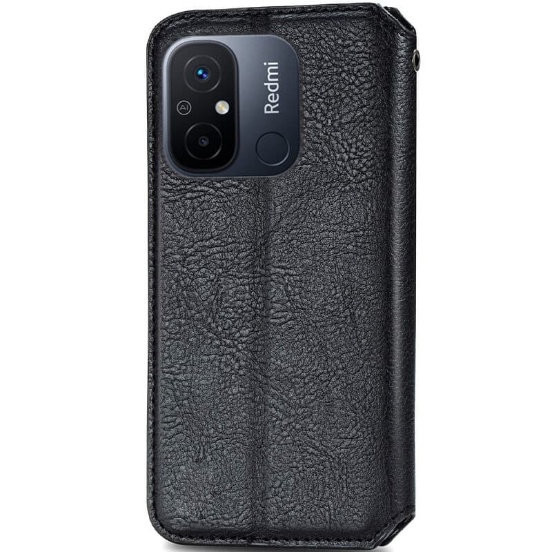 Книжка GETMAN Cubic для Xiaomi Redmi 12C/Poco C55 чорна-1