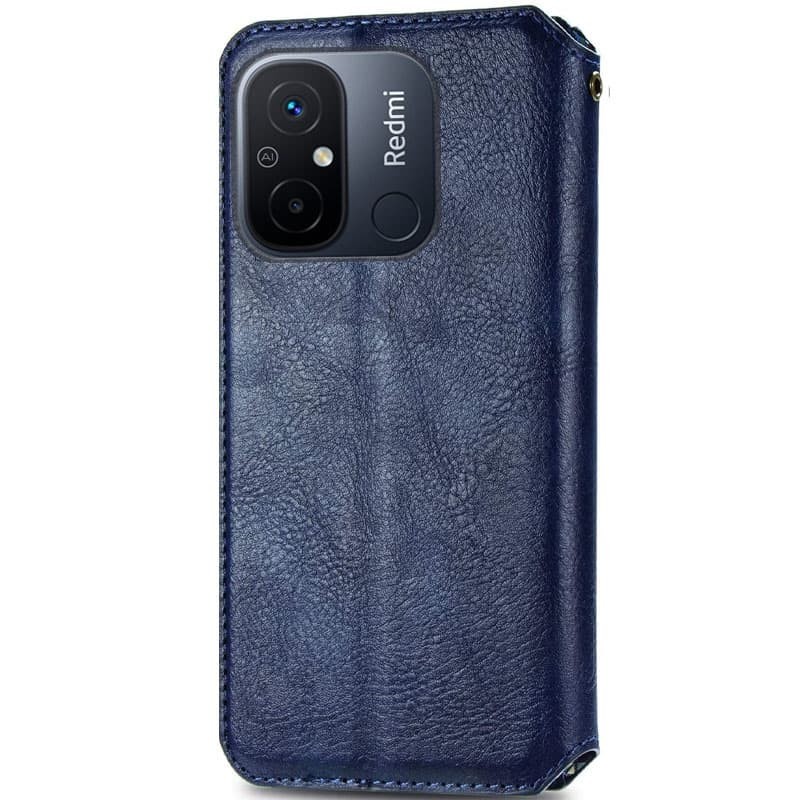 Книжка GETMAN Cubic для Xiaomi Redmi 12C/Poco C55 синя-1