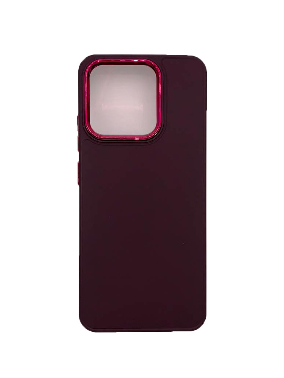 Накладка Matte Colorful Metal Frame для Xiaomi Redmi 12C (Marsala)-0