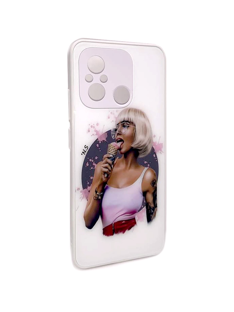 Накладка Marble Clouds для Xiaomi Redmi 12C Морозиво-0