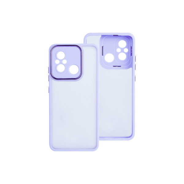 Накладка Luxury Metal Lens для Xiaomi Redmi 12C/11A/Poco C55 (Бузковий)-0