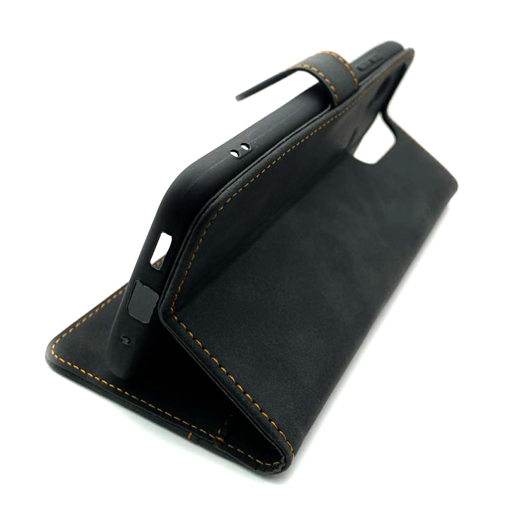 Книжка Cover Stylish Slot Matte для Xiaomi Redmi 12C (Чорна)-3