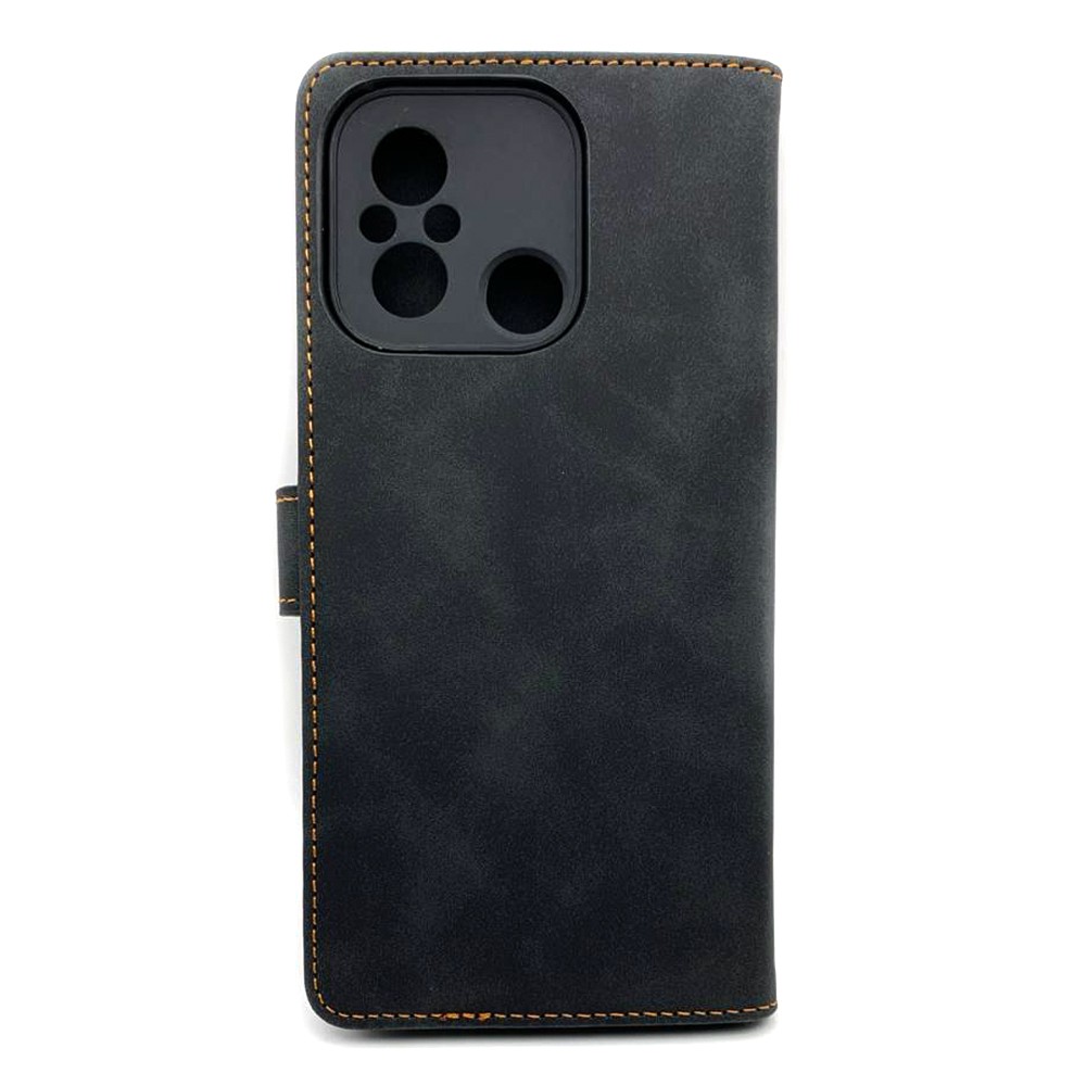 Книжка Cover Stylish Slot Matte для Xiaomi Redmi 12C (Чорна)-1