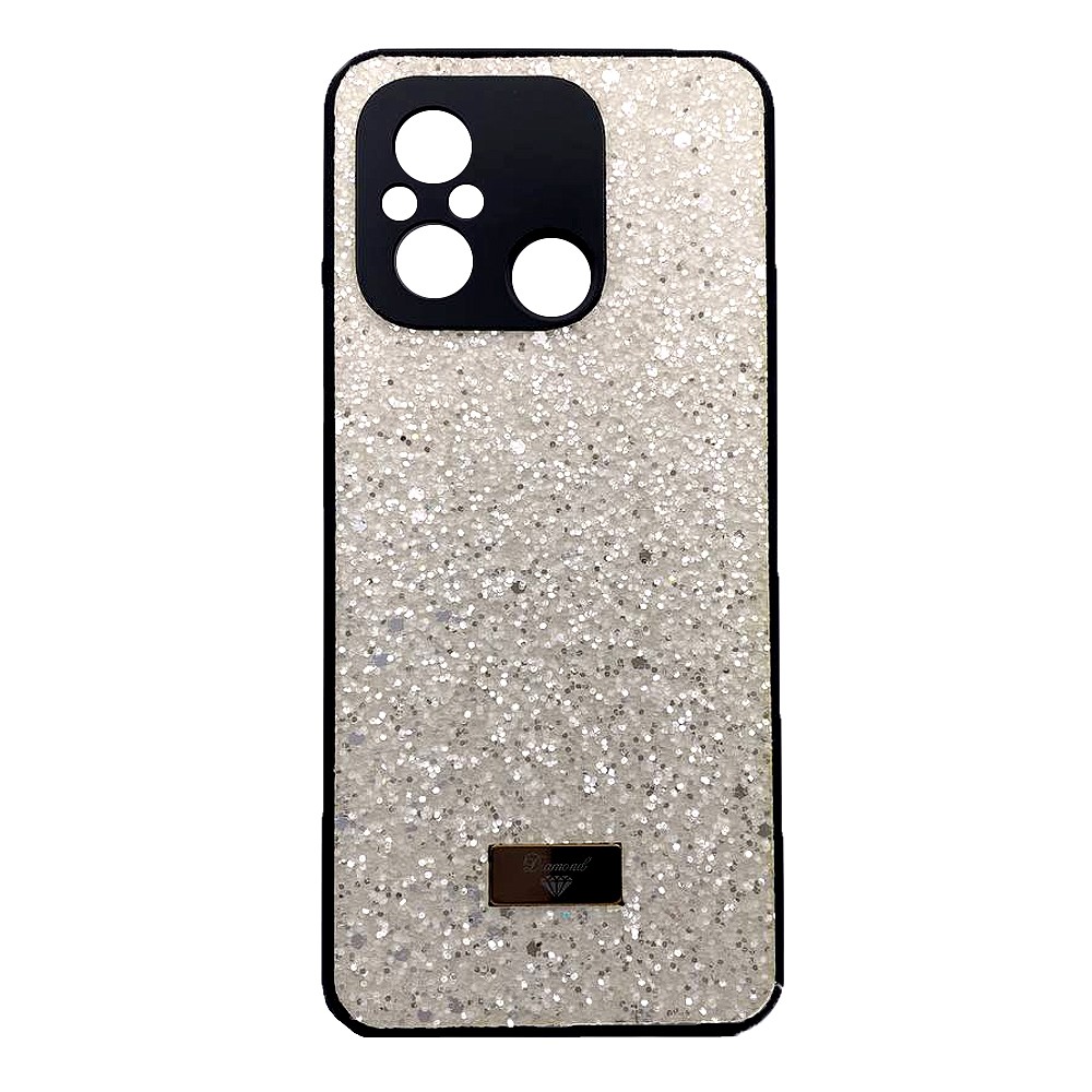 Накладка Bling Grainy Diamond Separate Camera для Xiaomi Redmi 12C (Кремова)-0
