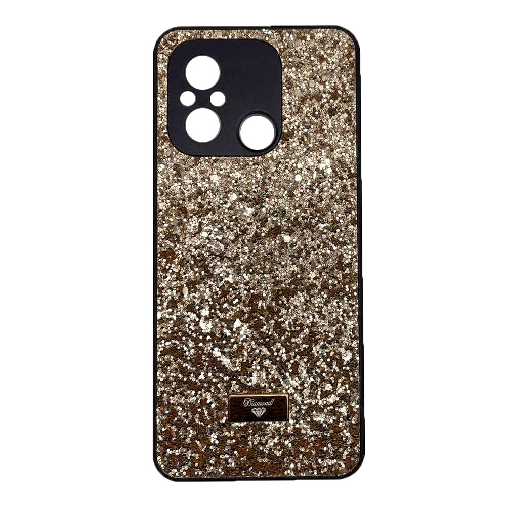 Накладка Bling Grainy Diamond Separate Camera для Xiaomi Redmi 12C (Золота)-0