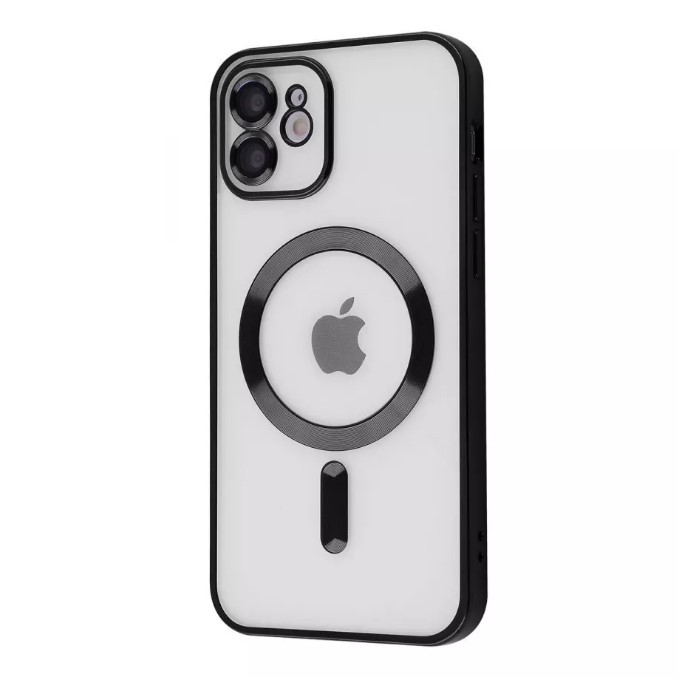 Накладка Metal Matte Case MagSafe для iPhone 13 Pro Max (black)-0