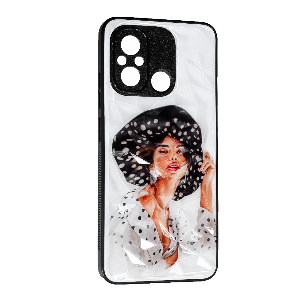 Накладка Ladies Camera для Xiaomi Redmi 12C/Poco C55 Girl in a hat-0