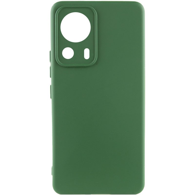 Silicone Case Full Protective для Xiaomi 13 Lite (Dark green)-0