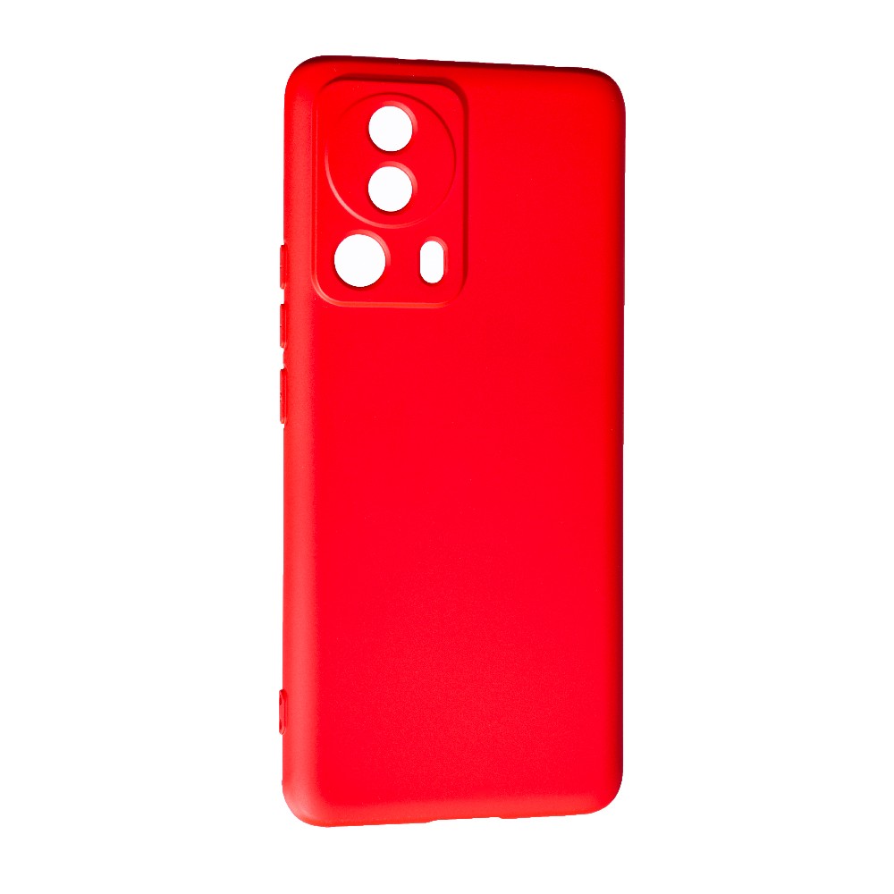 Накладка Silicone case SMTT для Xiaomi 13 Lite (Red)-0