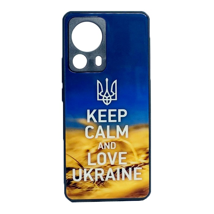 Накладка Marble Clouds для Xiaomi 13 Lite KEEP CALM (скляний)-0
