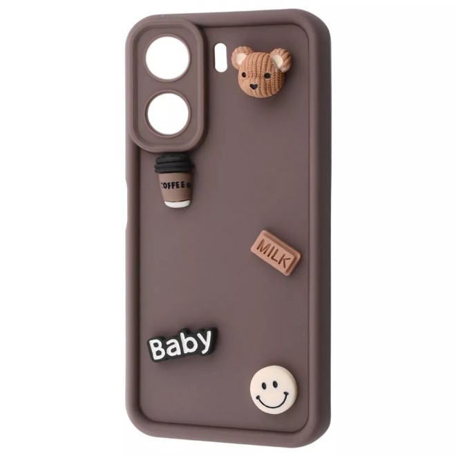 Чохол Pretty Toys для Xiaomi Redmi 13C / Poco C65 (brown/bear)-0