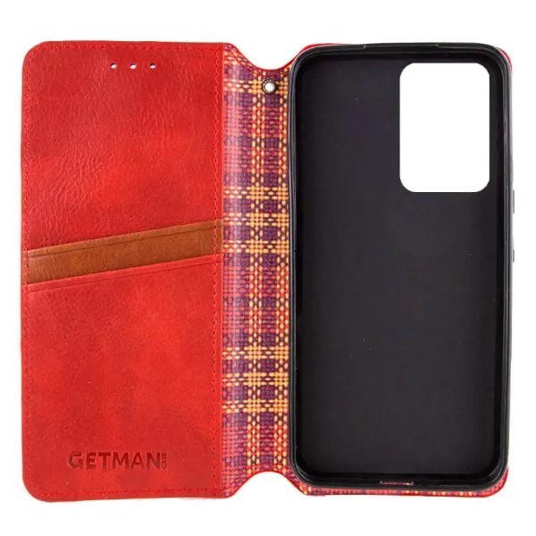 Книжка GETMAN Cubic для Xiaomi Redmi 13C/Poco C65 червона-1