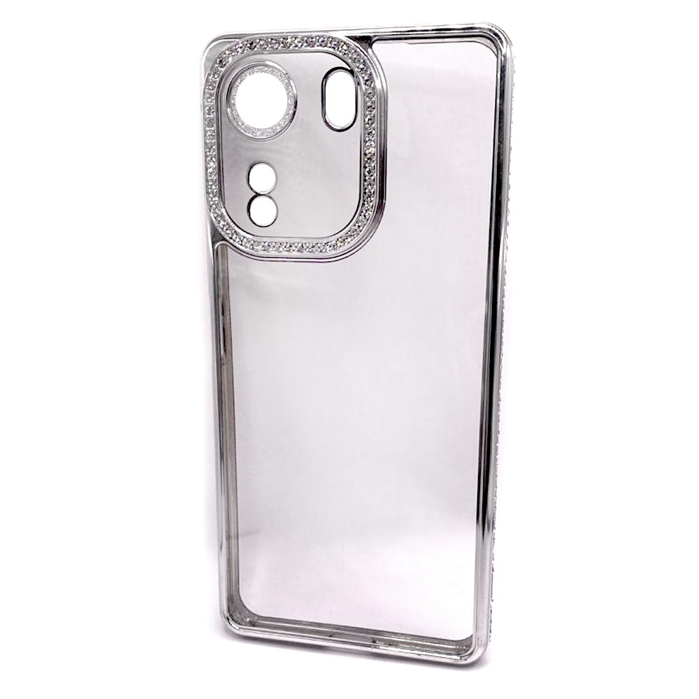 Чохол Clear Diamonds для Xiaomi Redmi 13C / Poco C65 срібний-0