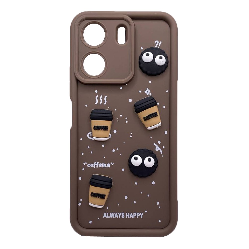 Чохол Pretty Toys для Xiaomi Redmi 13C / Poco C65 (Brown/Always Happy)-0